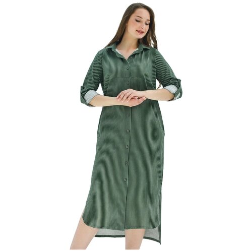 Платье Оптима Трикотаж, размер 52, зеленый