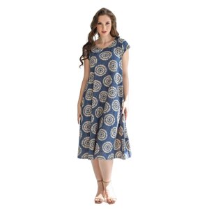 Платье Оптима Трикотаж, размер 56, синий