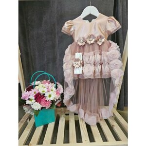 Платье, размер 62, пыльная роза