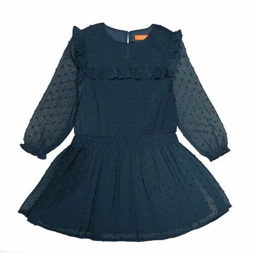 Платье Staccato, нарядное, в горошек, размер 92/98, синий