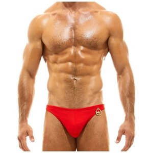 Плавки-брифы "Glam Meander Low Cut Brief - Red"Modus Vivendi / Красный / Размер S