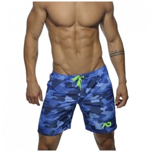 Плавки-шорты "Camouflage Addicted Swim Long Shorts - Navy"Addicted / Камуфляж / Размер M