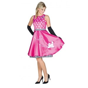 Розовое платье в стиле 50-х (11466) 46