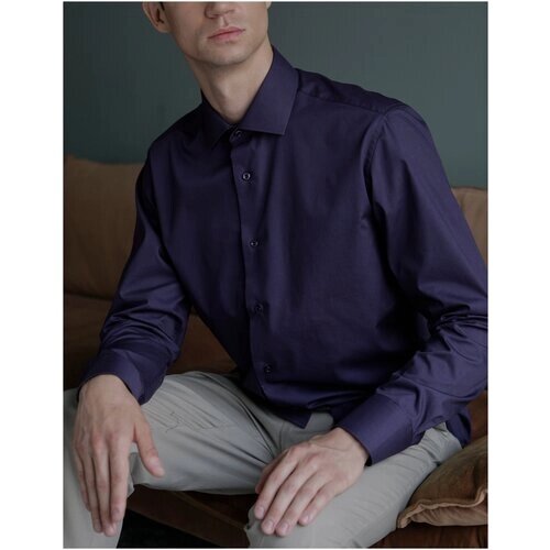 Рубашка Allan Neumann, размер 42, фиолетовый
