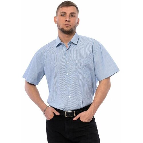 Рубашка Imperator, размер 60/3XL/170-178/46 ворот, голубой