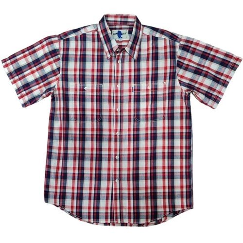 Рубашка WEST RIDER, размер M/48синий, красный