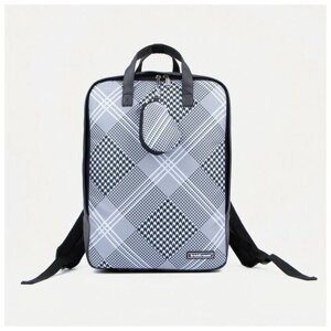 Рюкзак-сумка на молнии, цвет серый