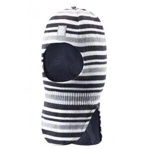 Шапка-шлем Reima детская демисезонная, хлопок, размер 48, серый