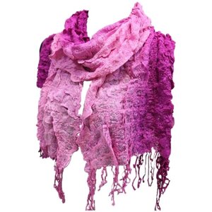 Шарф Crystel Eden,125х25 см, розовый, фуксия