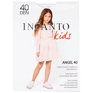 Шелковистые и эластичные колготки для девочки 40 ДЕН белые Incanto Kids Р-116-122