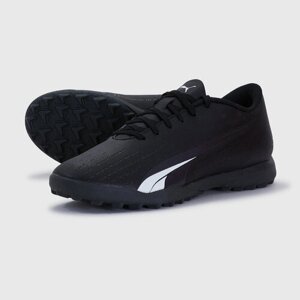 Шиповки PUMA 10722602, футбольные, нескользящая подошва, размер 6.5 UK, черный