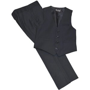 Школьная форма TUGI, жилет и брюки, размер 122, черный