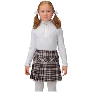 Школьная юбка Инфанта, мини, размер 152/80, серый