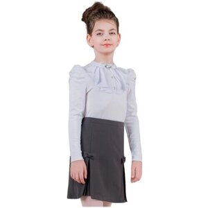 Школьная юбка Инфанта, плиссированная, мини, размер 134/68, серый