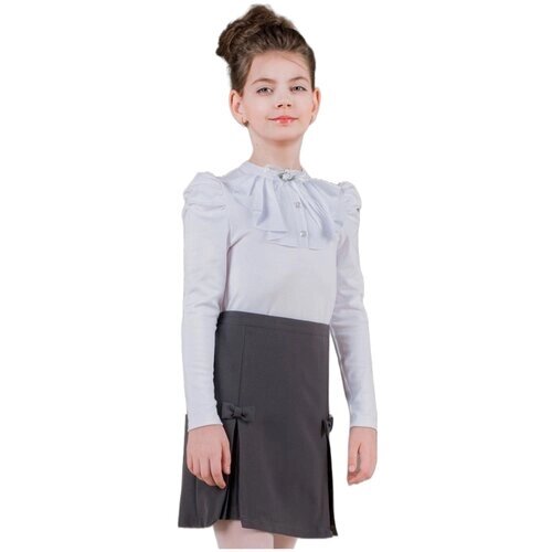 Школьная юбка Инфанта, плиссированная, мини, размер 164/84, серый