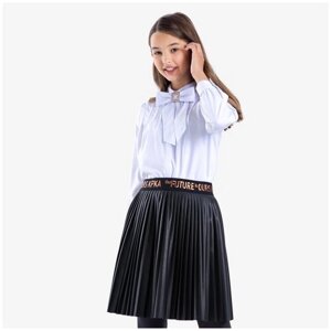 Школьная юбка Kapika, плиссированная, размер 152, черный