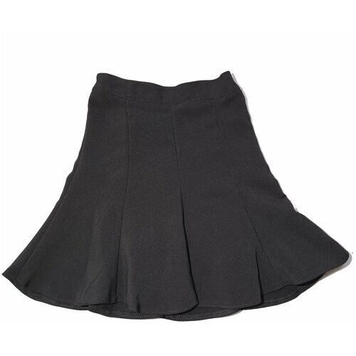Школьная юбка, миди, размер 134, черный