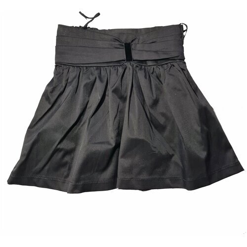 Школьная юбка, миди, размер 134, черный