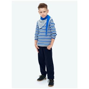Школьные брюки джоггеры Микита, повседневный стиль, пояс на резинке, размер 98, синий