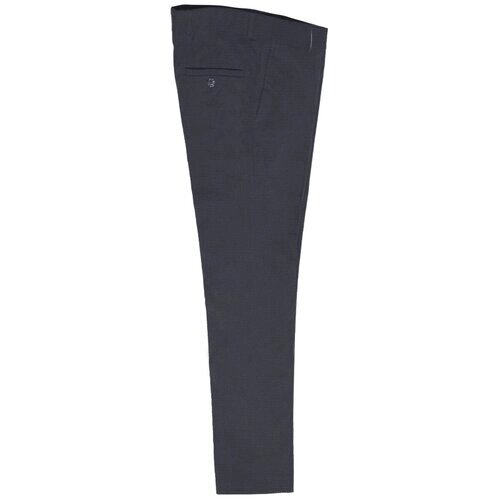 Школьные брюки TUGI демисезонные, классический стиль, карманы, размер 158, синий