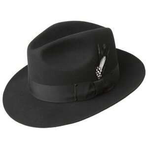 Шляпа федора Bailey, размер 59, черный