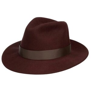 Шляпа федора Betmar демисезонная, шерсть, утепленная, размер 58, коричневый