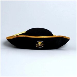 Шляпа пирата "Настоящий пират", р-р 55-57 см