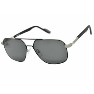 Солнцезащитные очки Baldinini, авиаторы, оправа: металл, с защитой от УФ, для мужчин, серый