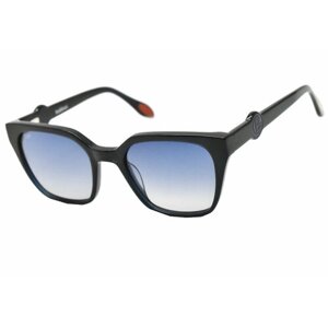 Солнцезащитные очки Baldinini, кошачий глаз, градиентные, с защитой от УФ, для женщин, серый