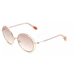 Солнцезащитные очки Baldinini, круглые, оправа: металл, с защитой от УФ, для женщин, розовый