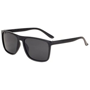 Солнцезащитные очки Boshi, прямоугольные, оправа: пластик, для мужчин, черный