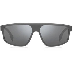 Солнцезащитные очки BOSS, квадратные, оправа: пластик, для мужчин, красный