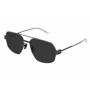 Солнцезащитные очки Bottega Veneta, черный, серый