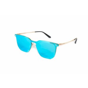 Солнцезащитные очки BRENDA, оправа: металл, с защитой от УФ, зеркальные, поляризационные, серебряный