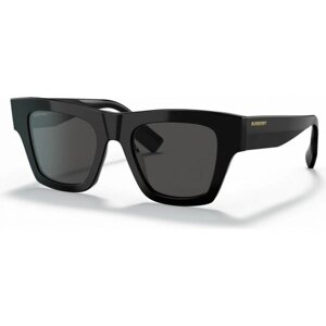 Солнцезащитные очки Burberry, прямоугольные, оправа: пластик, с защитой от УФ, для мужчин, черный