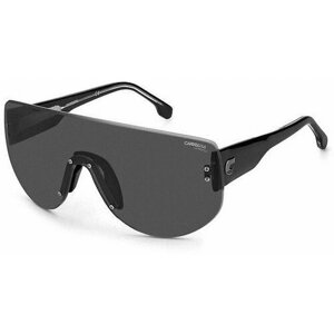 Солнцезащитные очки CARRERA, монолинза, оправа: пластик, спортивные, с защитой от УФ, для женщин, черный