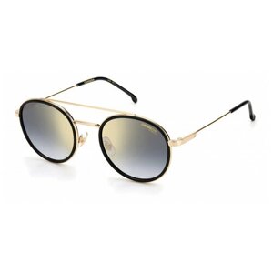 Солнцезащитные очки CARRERA, прямоугольные, оправа: металл, для мужчин, золотой