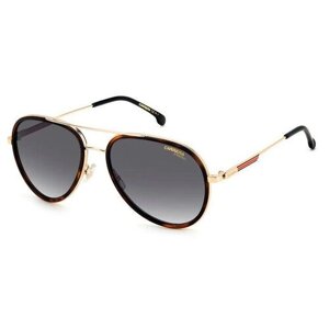 Солнцезащитные очки CARRERA, прямоугольные, оправа: металл, коричневый