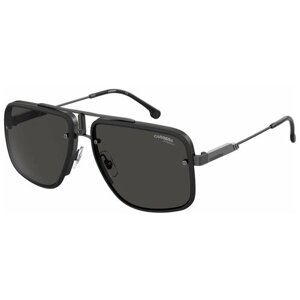 Солнцезащитные очки CARRERA, прямоугольные, оправа: металл, с защитой от УФ, черный