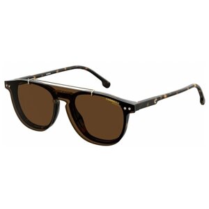 Солнцезащитные очки CARRERA, прямоугольные, оправа: пластик, коричневый