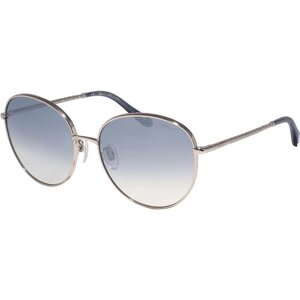 Солнцезащитные очки Chopard, круглые, оправа: металл, градиентные, для женщин, золотой