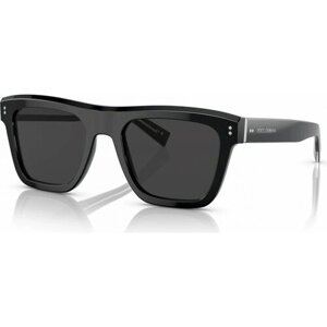Солнцезащитные очки DOLCE & GABBANA, прямоугольные, оправа: пластик, с защитой от УФ, для мужчин, черный