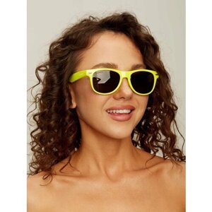 Солнцезащитные очки EL CONTRABANDO, вайфареры, оправа: пластик, желтый