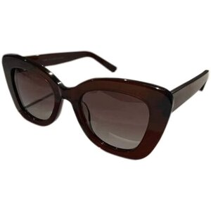 Солнцезащитные очки ELEGANZZA, стрекоза, оправа: пластик, поляризационные, с защитой от УФ, для женщин, коричневый