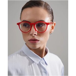 Солнцезащитные очки EYEREPUBLIC, панто, с защитой от УФ, красный
