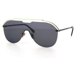 Солнцезащитные очки FENDI, авиаторы, оправа: металл, с защитой от УФ, черный