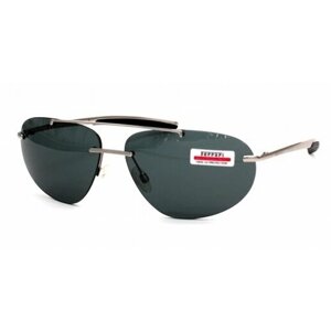 Солнцезащитные очки Ferrari, оправа: металл, для мужчин