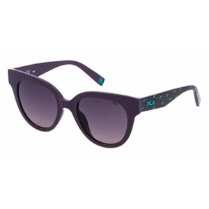 Солнцезащитные очки Fila SFI119 09NU, круглые, с защитой от УФ, градиентные, для женщин, фиолетовый