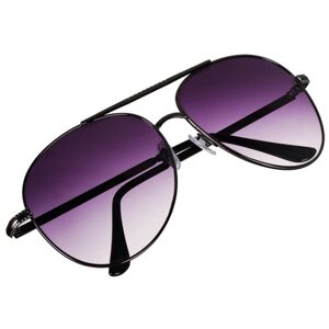 Солнцезащитные очки Galante, авиаторы, оправа: пластик, с защитой от УФ, фиолетовый