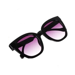 Солнцезащитные очки Galante, клабмастеры, оправа: пластик, с защитой от УФ, для женщин, черный